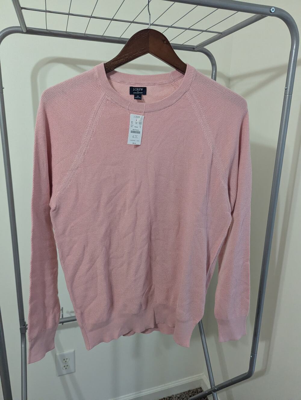 NWT J.Crew Factory Men's 100% Crewneck Sweater Gray Size L CD617